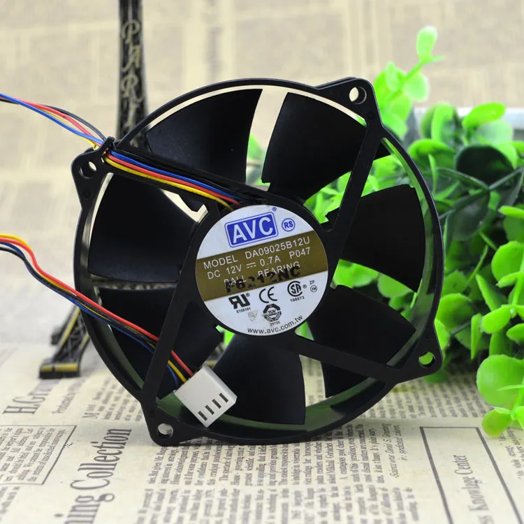 

Brand new original 9 cm CPU fan CPU radiator 0.7a large air volume PWM temperature control speed DA09025B12U