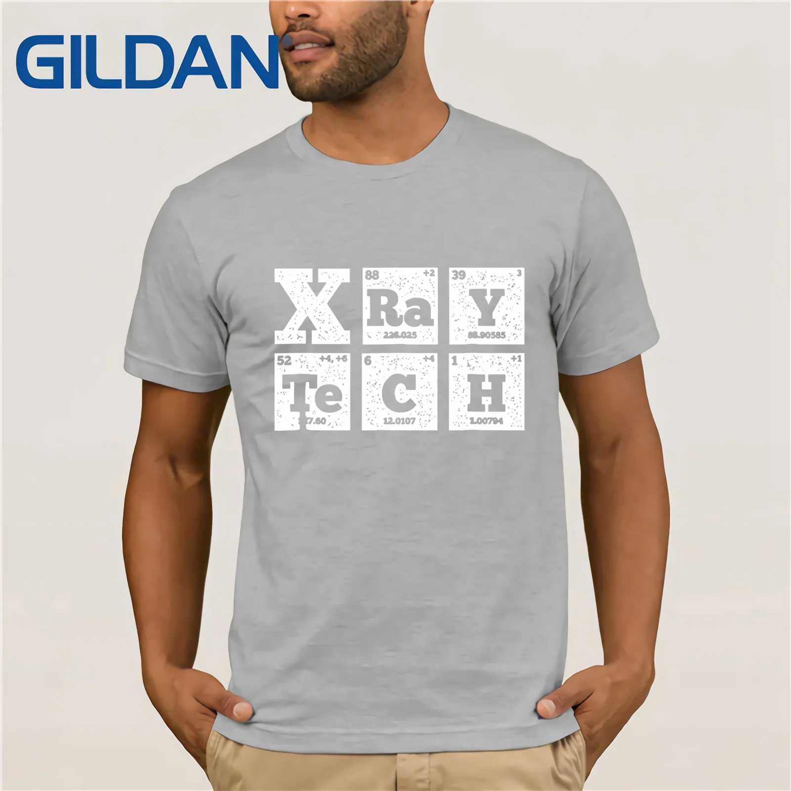 Periodic Table Radiologist Xray T-SHIRT Men's Short Sleeve T-Shirt Funny Tees Cotton Tops T Shirt Tee Present | Мужская одежда