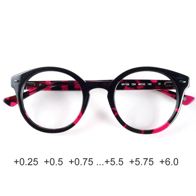 Ацетатные очки для чтения женщин винтажные Ретро премиум качества + 0 25 5 75 1 2 2.