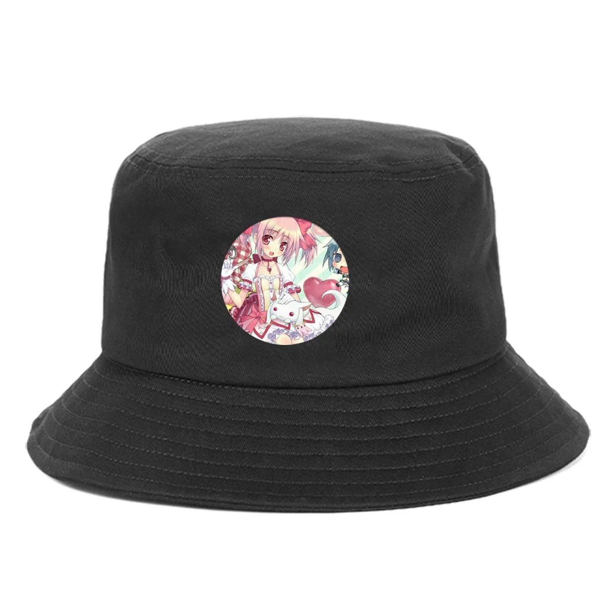 

Anime Love live cartoon Bucket Hat teenager Outdoor Summer Hip Hop Beach Sun Caps unisex Streetwear Chapeau Caps Fisherman Caps