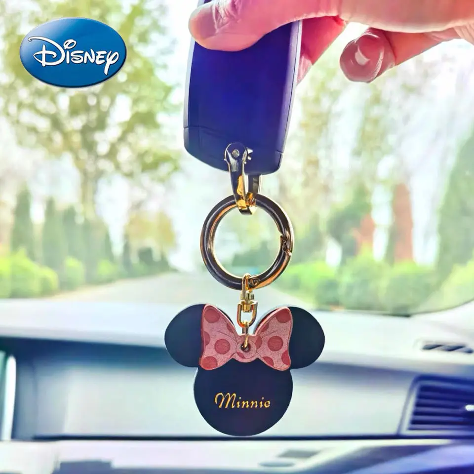 

Disney Mickey Mouse Minnie Car Keychain Pendant Creative Cartoon Personality Lady Keychain Bag Pendant Decoration