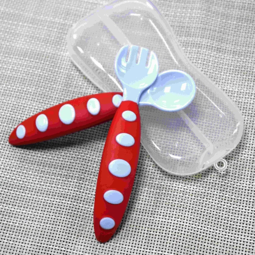 2 шт. детские пластиковые ложки и вилки из ТПЭ|fork set|dinnerware setchildren tableware set |