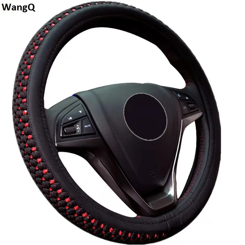 

Чехол на руль из ледяного шелка для Benz, BMW, VW, Ford, Skoda, Suzuki, Mitsubishi, Peugeot, Renault, Subaru, Honda, 38 см