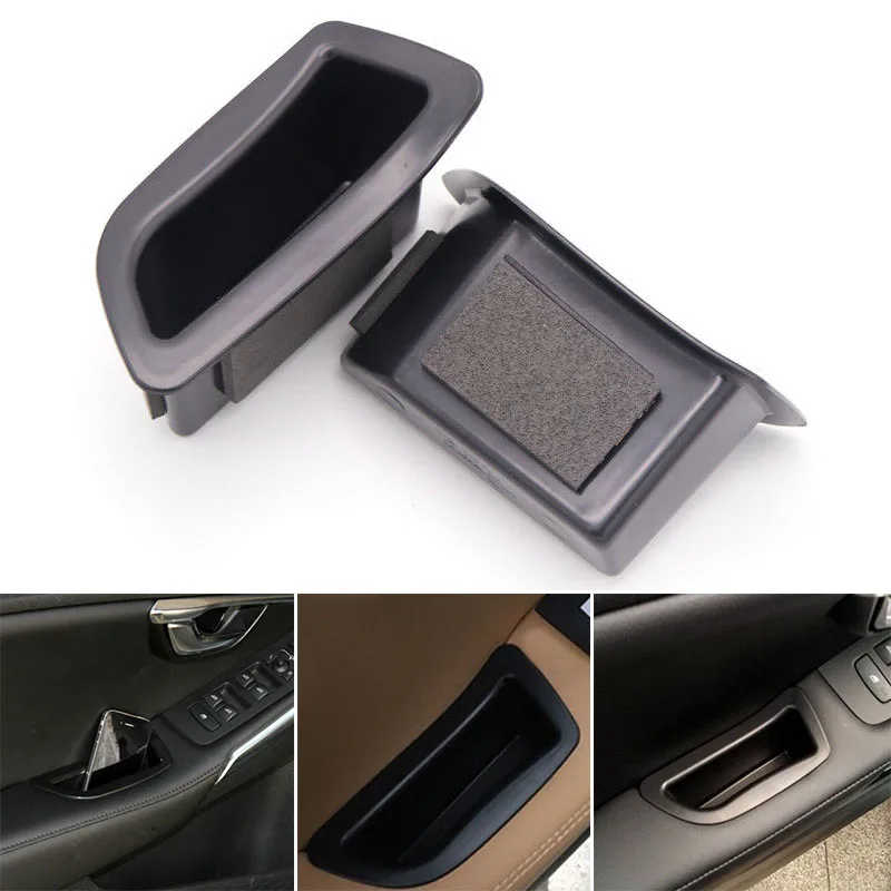 Для Volvo V40 коробка держатель для хранения дверей черный пластик 2 шт внутренняя