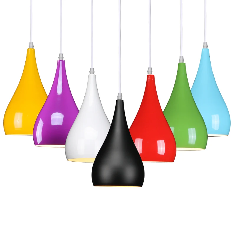 

Modern Pendant Lamp Colorful Aluminum Hanging lamp Pendant Light E27 For Living Room Dinning Room Kitchen Fixture lighting