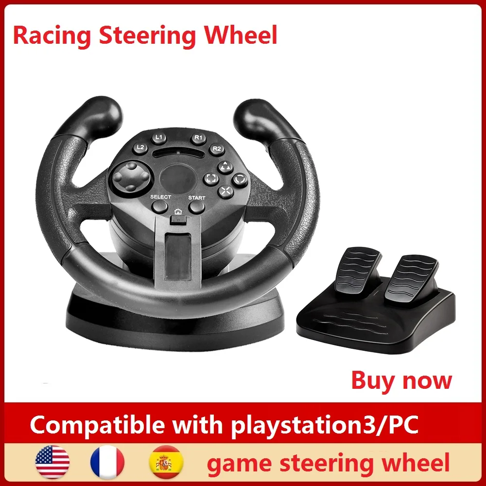 Рулевое колесо для мини-игр PS3 ПК вибрирующие Джойстики пульт дистанционного