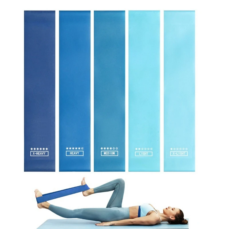 

5pcs/set Resistance Loop Bands Exercise Bands for Legs and Butt Yoga Training 53CD