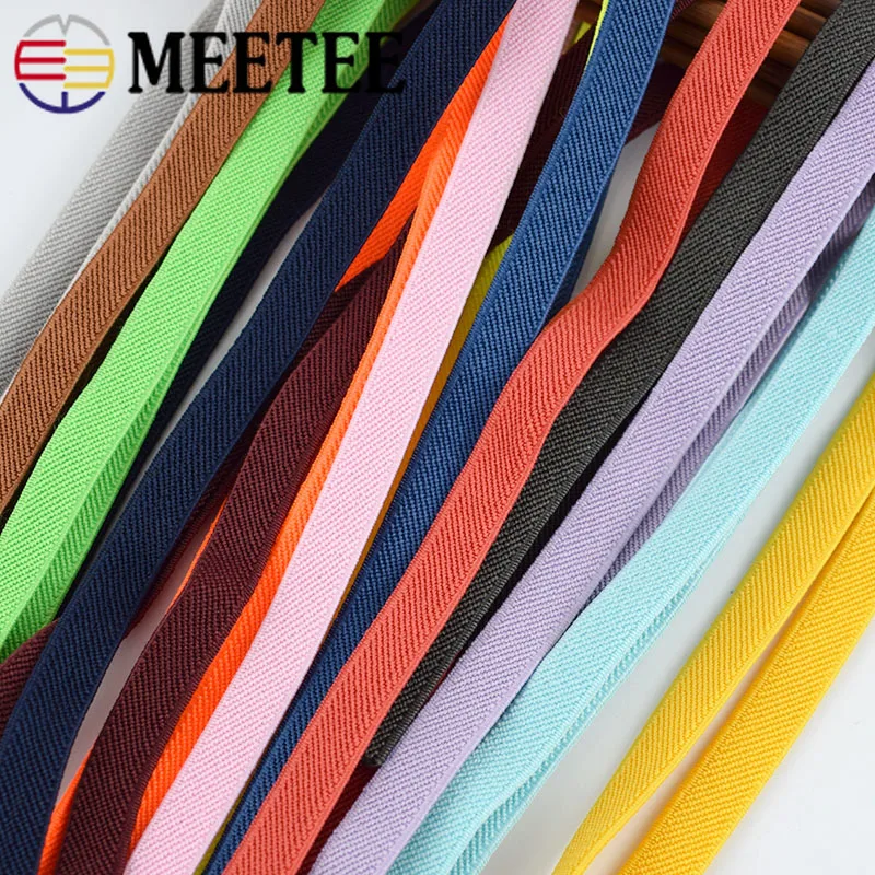 Meetee 5/10 м 10 мм полиэфирная эластичная лента мягкая для Bia веревка сделай сам