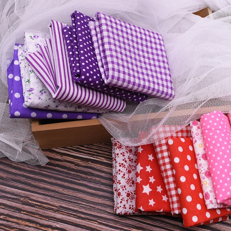 

Cotton Printed Fabric Cloth Sewing Quilting Fabrics for Patchwork Needlework DIY Handmade Accessories Doll Cloth 25*25cm/50*50cm