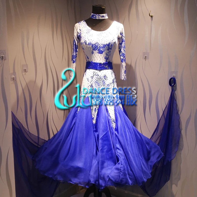 Женское платье для танго-вальса гладкое us 8 танцевальное соревнований бальное