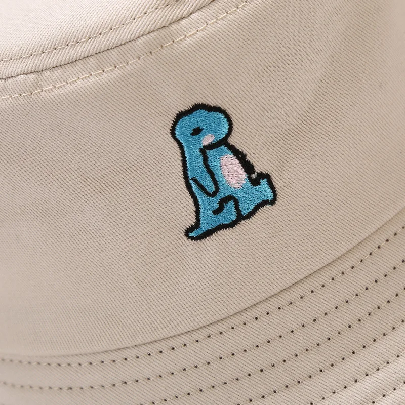 Панама женская хлопковая с рисунком динозавра летняя | Аксессуары для одежды