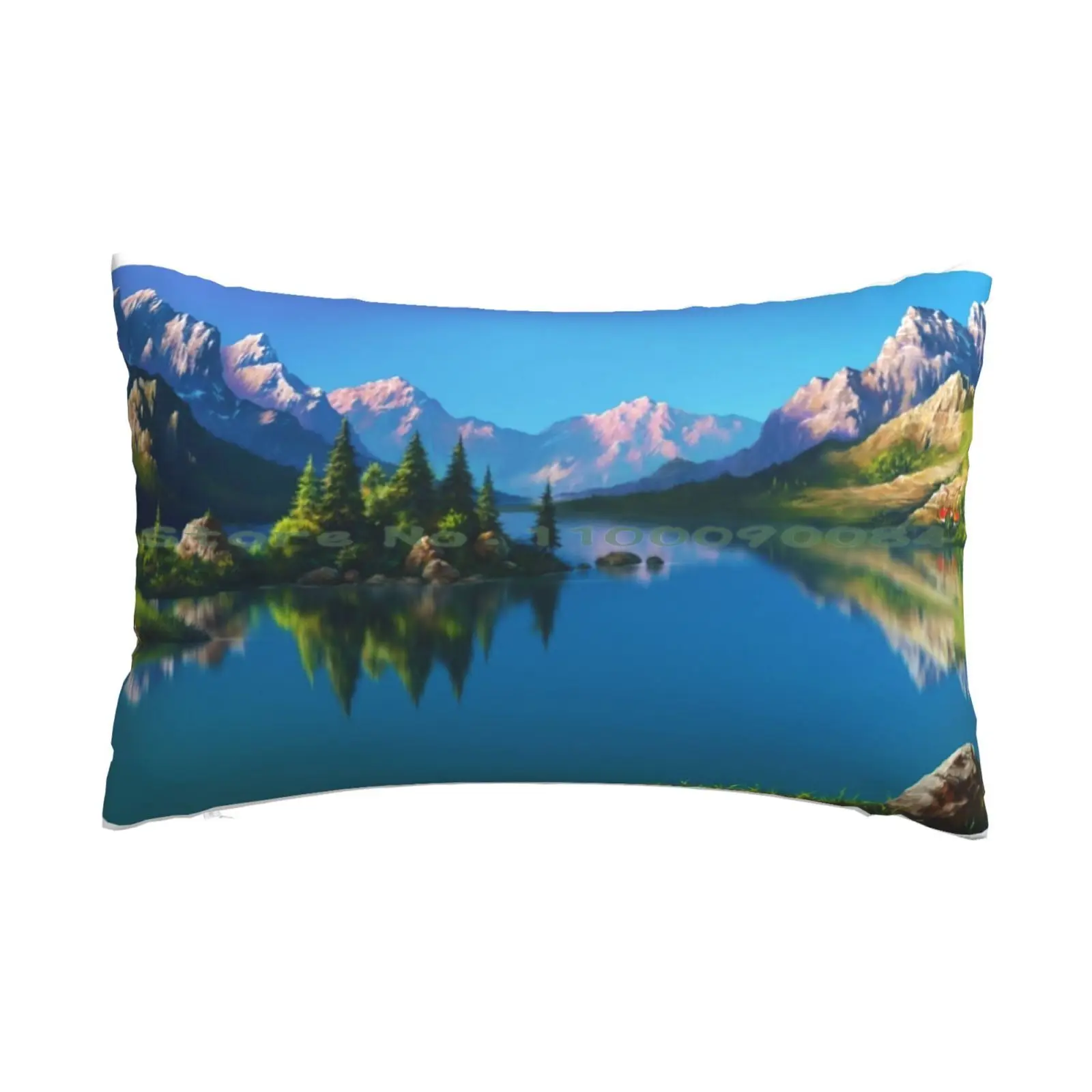 

North America Landscape Pillow Case 20x30 50*75 Sofa Bedroom Paysage America Landscape Colors Nature Mounts Mountain Berg