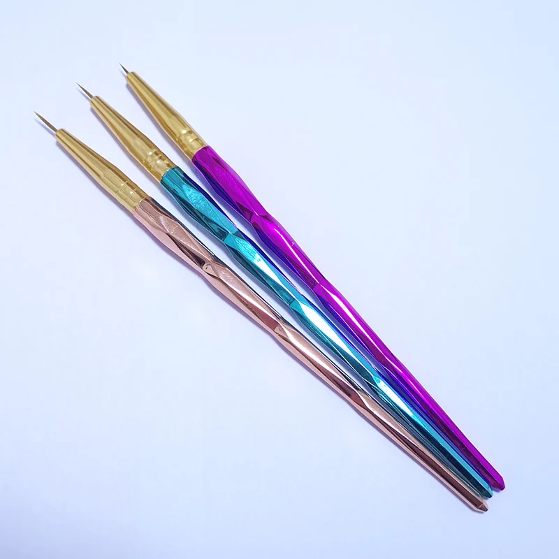 Lurayee Nail Drawing Pen Set Nylon Nail Art Liner Brushes Nail Gel Polish UV Gel Painting Brush Acrylic Powder Nail Tools