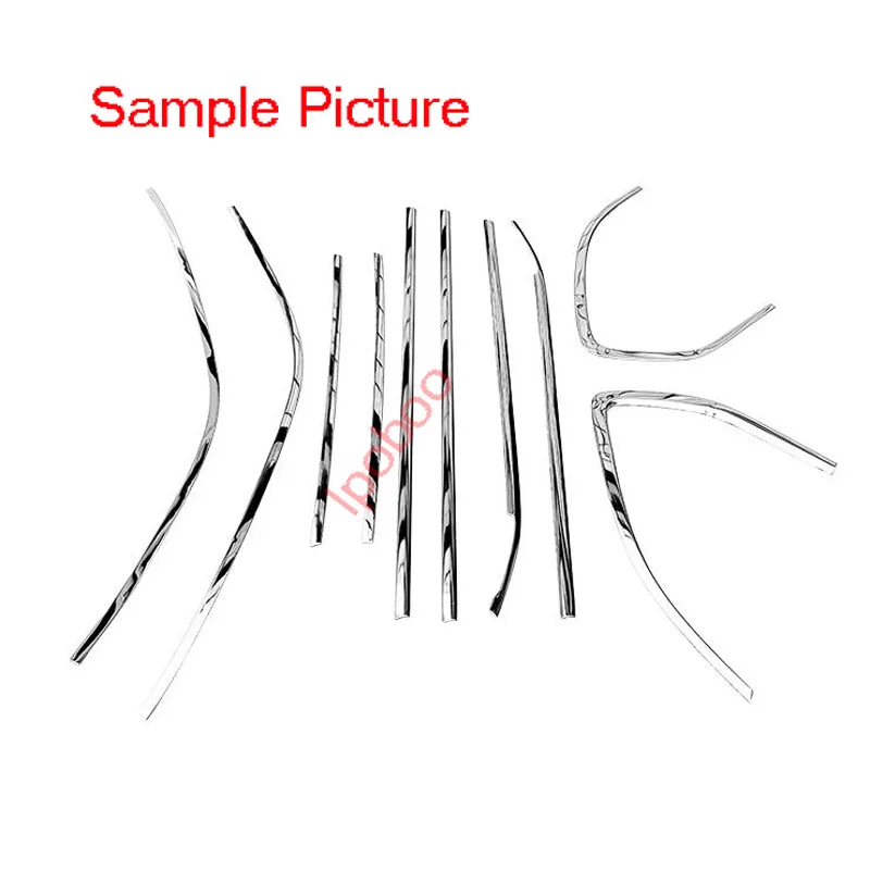 4 шт. дверная оконная рама из нержавеющей стали Формовочная отделка для Chevrolet Aveo