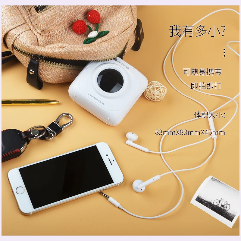 Портативный Bluetooth принтер мини Карманный фотопринтер Мобильный телефон фотографии Термопринтер для iOS Android Windows ручной 58 мм