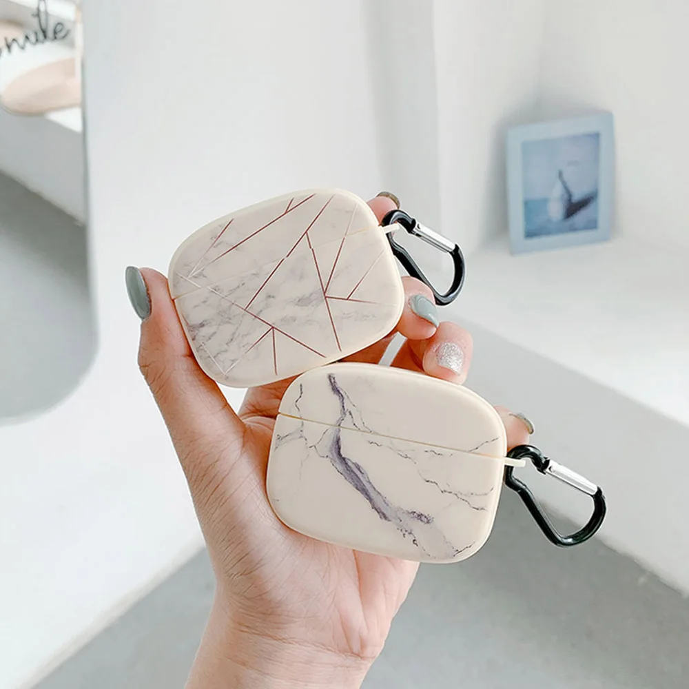 

Cracked Marble Case For AirPods 1 2 Earphone Case For AirPods Pro Soft TPU Line Shockproof Cover Headset Accessories Shell