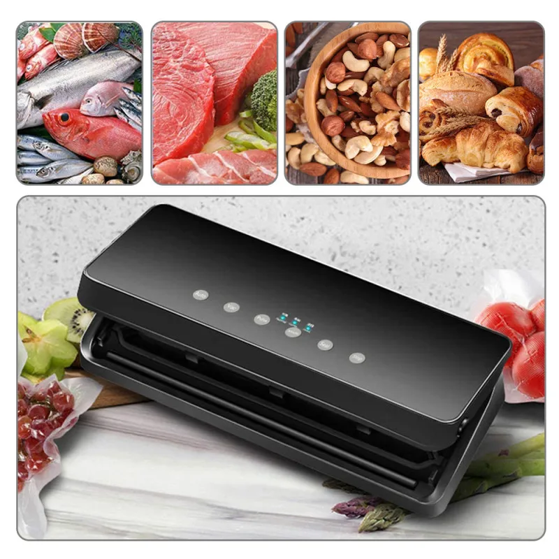 

Vacuum Food Sealers Kitchen Vacuum Sealer Machine Including 10pcs Bags Free Household Food Saver Vacuum Packing