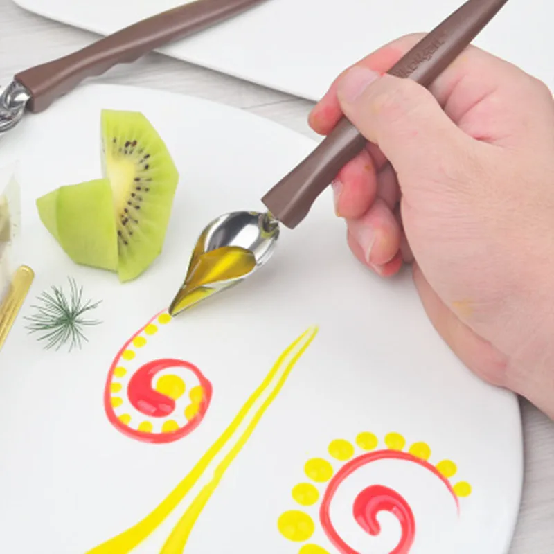 Sauce Painting Spoon Stainless Steel Cuisine Restaurant Western Food Baking Dessert Decoration Art Draw Spoons