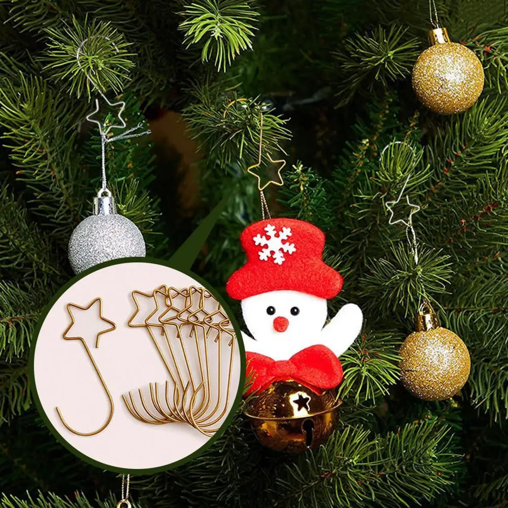 

20Pcs Durable Tree Ornament Christmas Wreath Hooks Reusable Campact Christmas Wreath Hooks S Shaped Home Decor