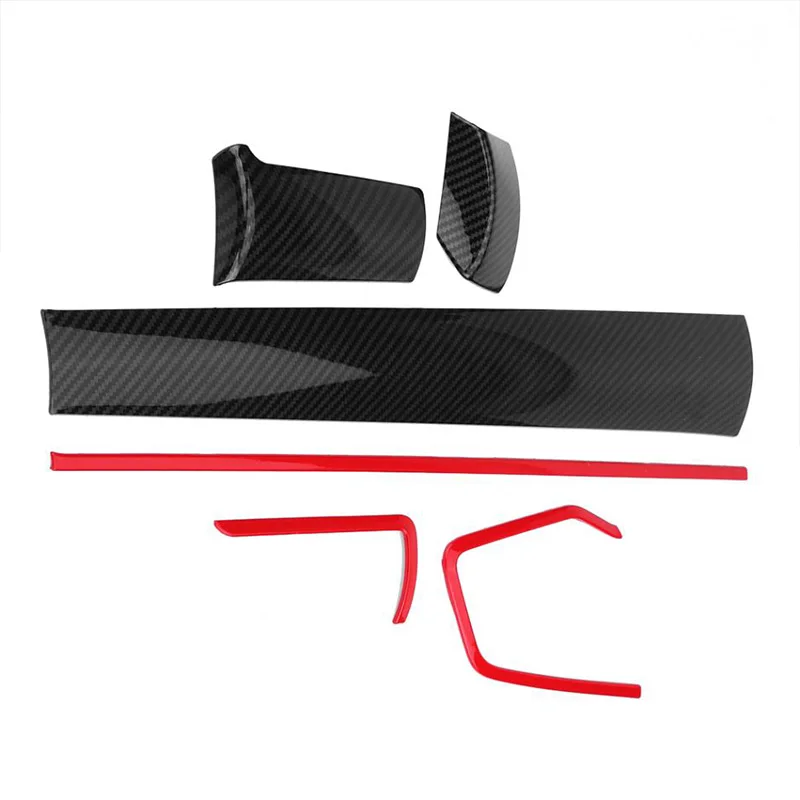 6 шт. консоль из углеродного волокна крышка для приборной панели декоративные