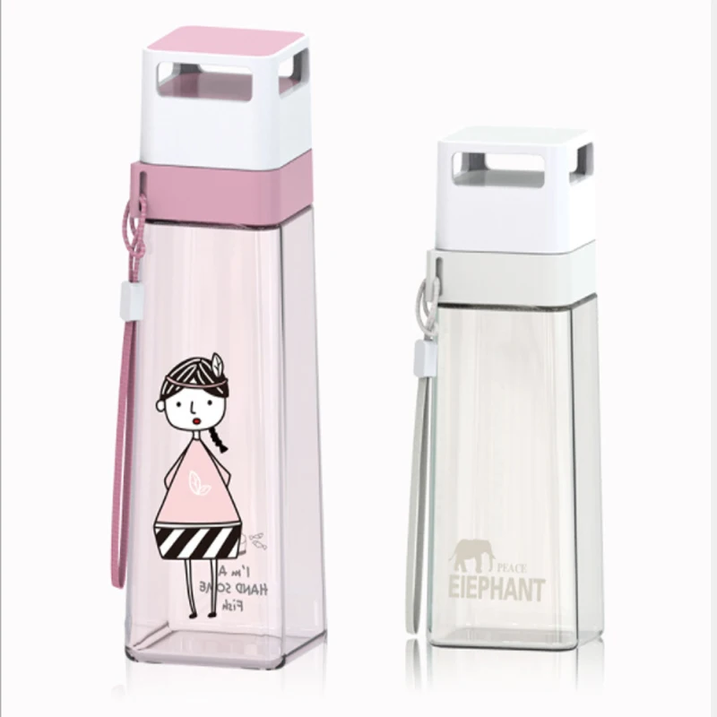 Новая 500ML650ML Милая летняя простая бутылка для воды защита здоровый лимонный сок