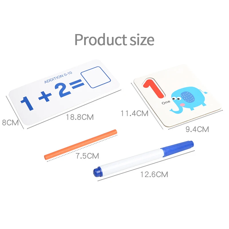 

Kids Math Toys Wood Arithmetic Toy Digital Pairing Cards Baby Children Early Learning Counting Kids Math Educational Toy Gifts