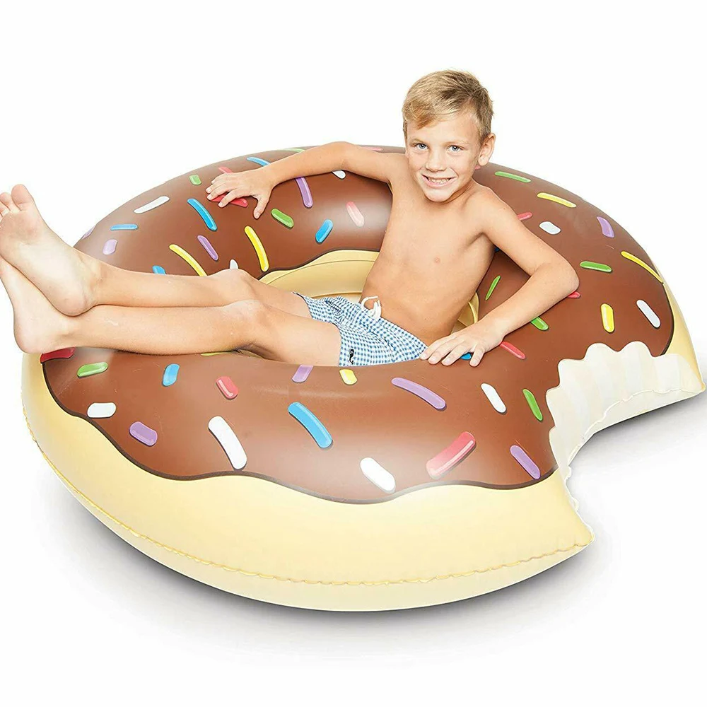 

Inflatable Swimming Ring Donut Pool Float for Adult Kids PVC Swimming Mattress Rubber Ring Swimming Pool Toys Water Seat