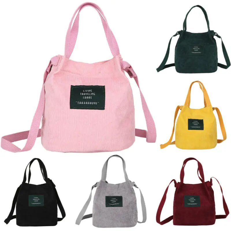 Модная Вельветовая женская сумка тоут на плечо 6 цветов|Сумки для вещей| |