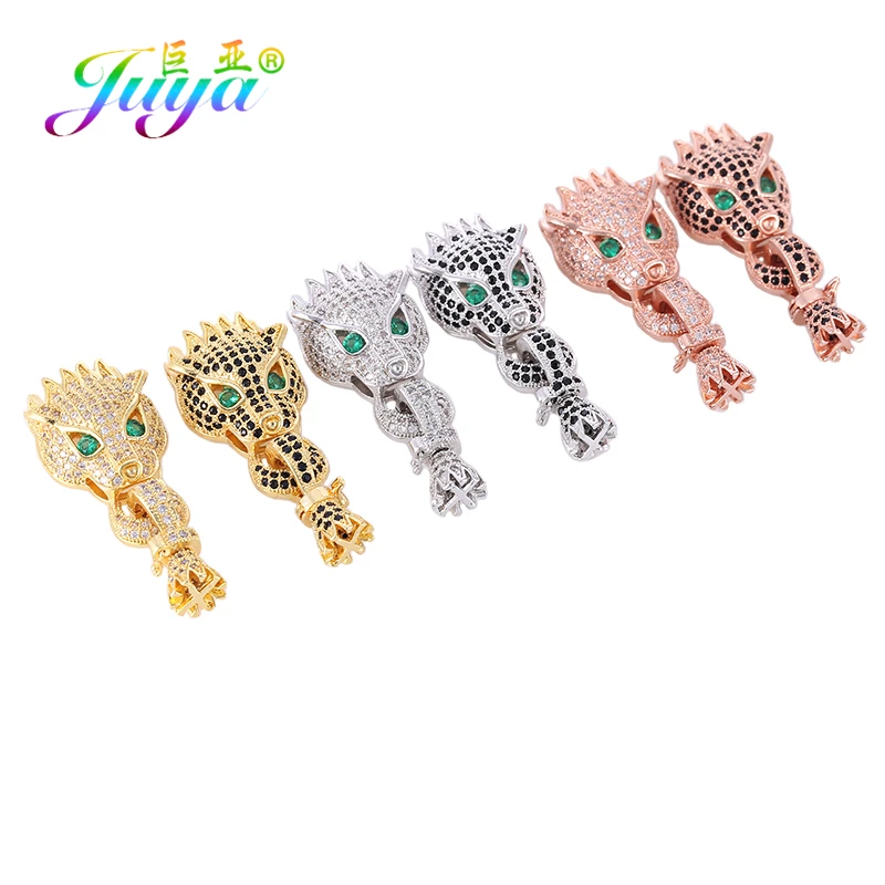 Juya DIY бусины ювелирные изделия застежки поставки Леопард застежка для закрывания Дракон застежки для натуральных камней Жемчуг Бисероплетение ювелирных изделий