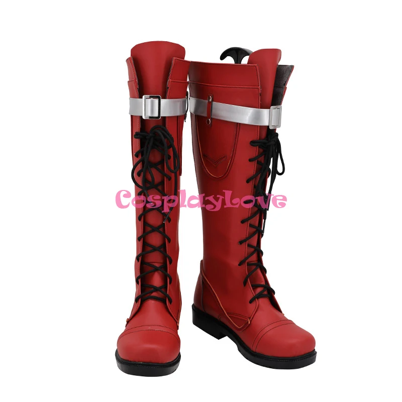 Ботинки длинные красные для косплея Моя геройская Академия | Тематическая одежда