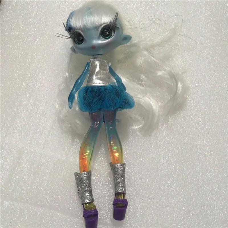 blue body white hair 1 шт., розничная, новинка, кукла-монстрик, кукла для девочки, подарок на день рождения, Нови, звёзды, кукла MGA, длинные волосы, 20 см, кукла с одеждой, сделай сам, кукла, игрушка - Цвет: blue body white hair