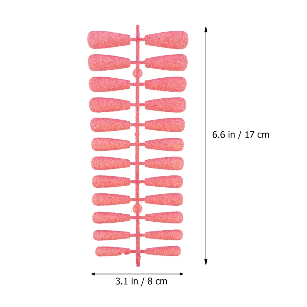 

4 Sets 96pcs T-shape Long False Nail Professional False Nail Durable False Nail