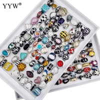 20pcslotno box titanium steel finger ring unisex wholesale us ring 5 5 10 size for woman men fashion party jewelry