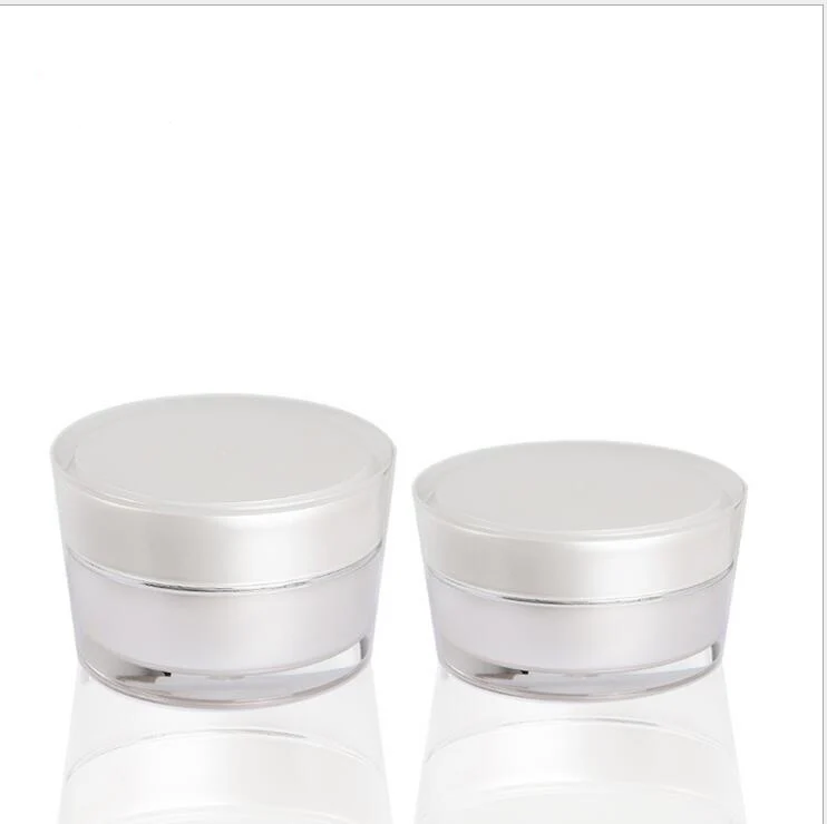 50 г розовая/жемчужная белая/зеленая/синяя Акриловая банка конусная для ночного