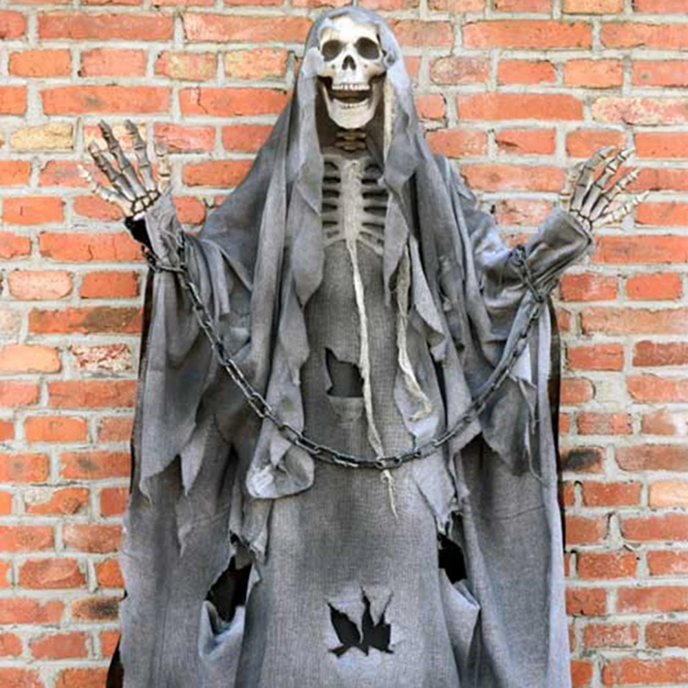 Molezu скелет череп на Хэллоуин висит призрак орнамент Опора DIY вечерние бытовых