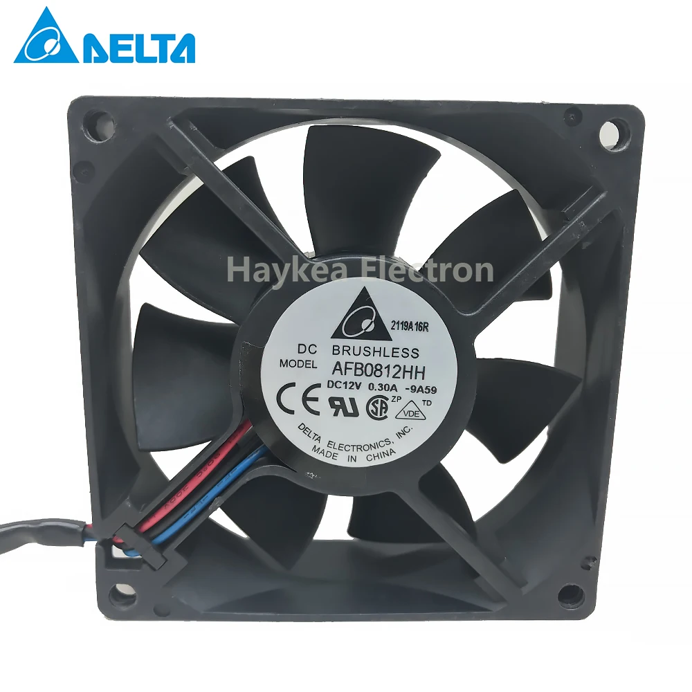 

for delta AFB0812HH 8CM 80MM 80*80*25MM 8025 12V 0.30A Server Inverter Cooling fan