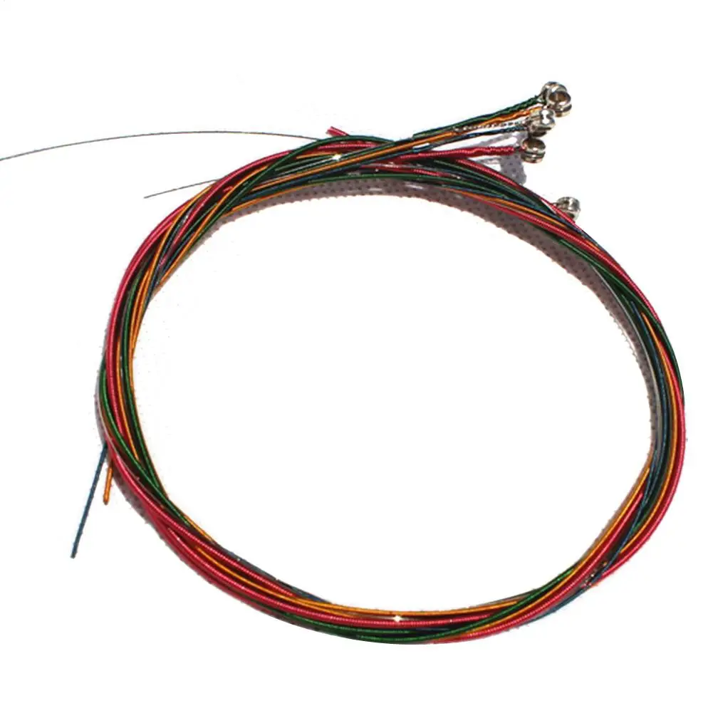 Деревянные Струны для акустической гитары 6 шт./компл. разноцветные народной