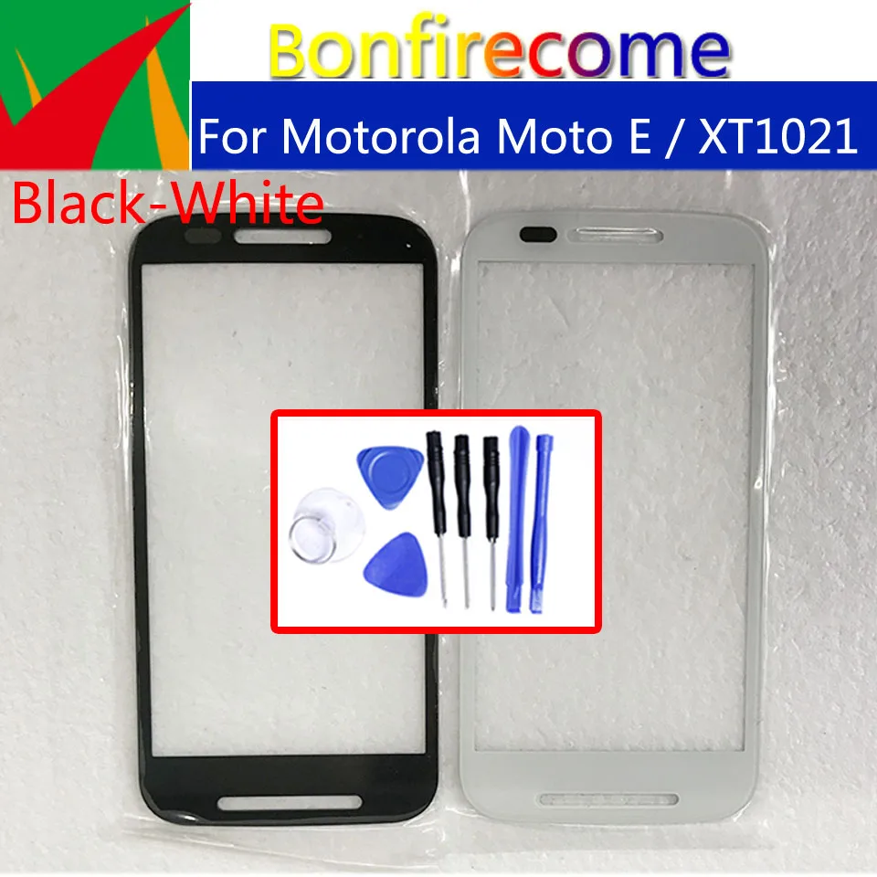 

For Motorola Moto E / XT1021 Touch Screen Front Panel Glass Lens LCD Display Front Glass