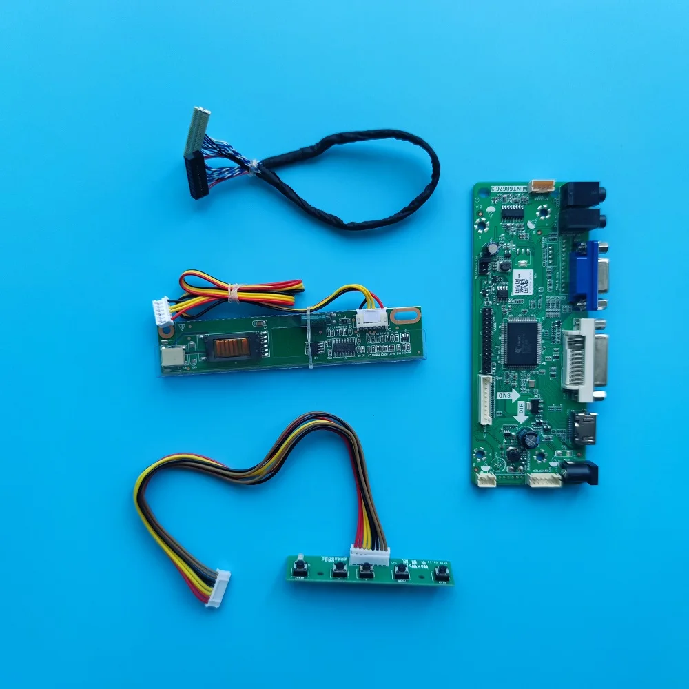 

M.NT68676 DVI VGA LCD DIY Controller driver board diy For HSD150X14-A07/A08 1024*768 panel Screen display 15" 2019