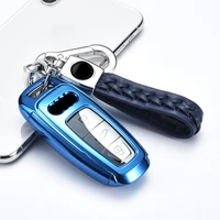 new tpu full car key cover remote car key case for audi a6l a7 a8 c8 q8 d5 2018 2019 auto protector shell accessories protection