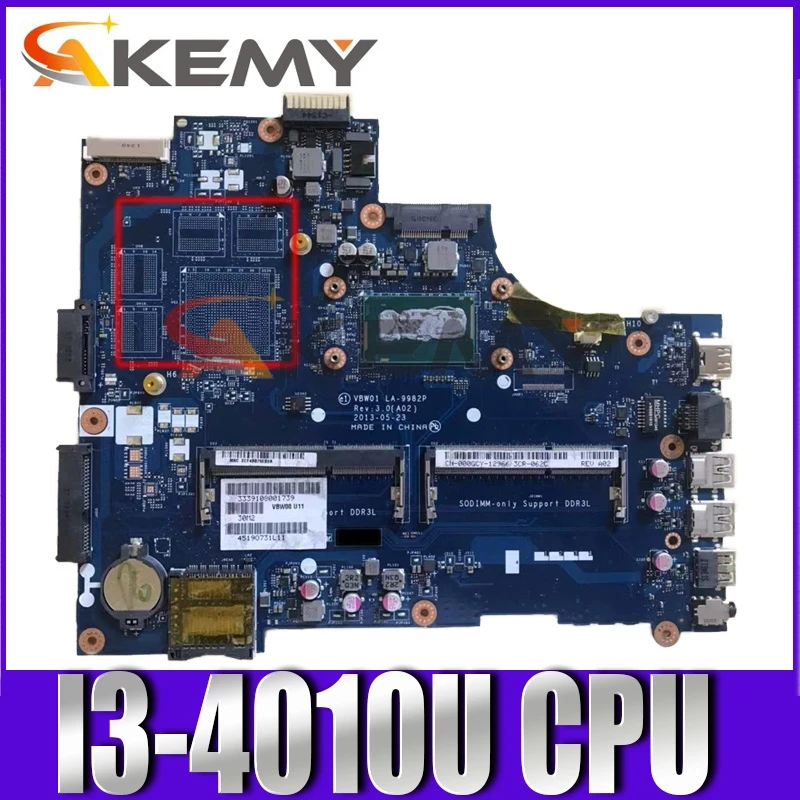 

Оригинальная материнская плата для ноутбука DELL Inspiron 15R 3537 5537 Φ системная плата I3-4010U 0CX6H1 SR16Q VBW01