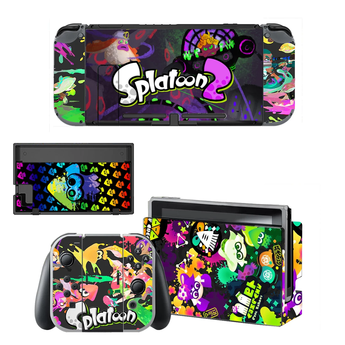 Splatoon 2 Nintendo Switch Skin Sticker NintendoSwitch stickers skins for Nintend Switch Console and Joy-Con Controller