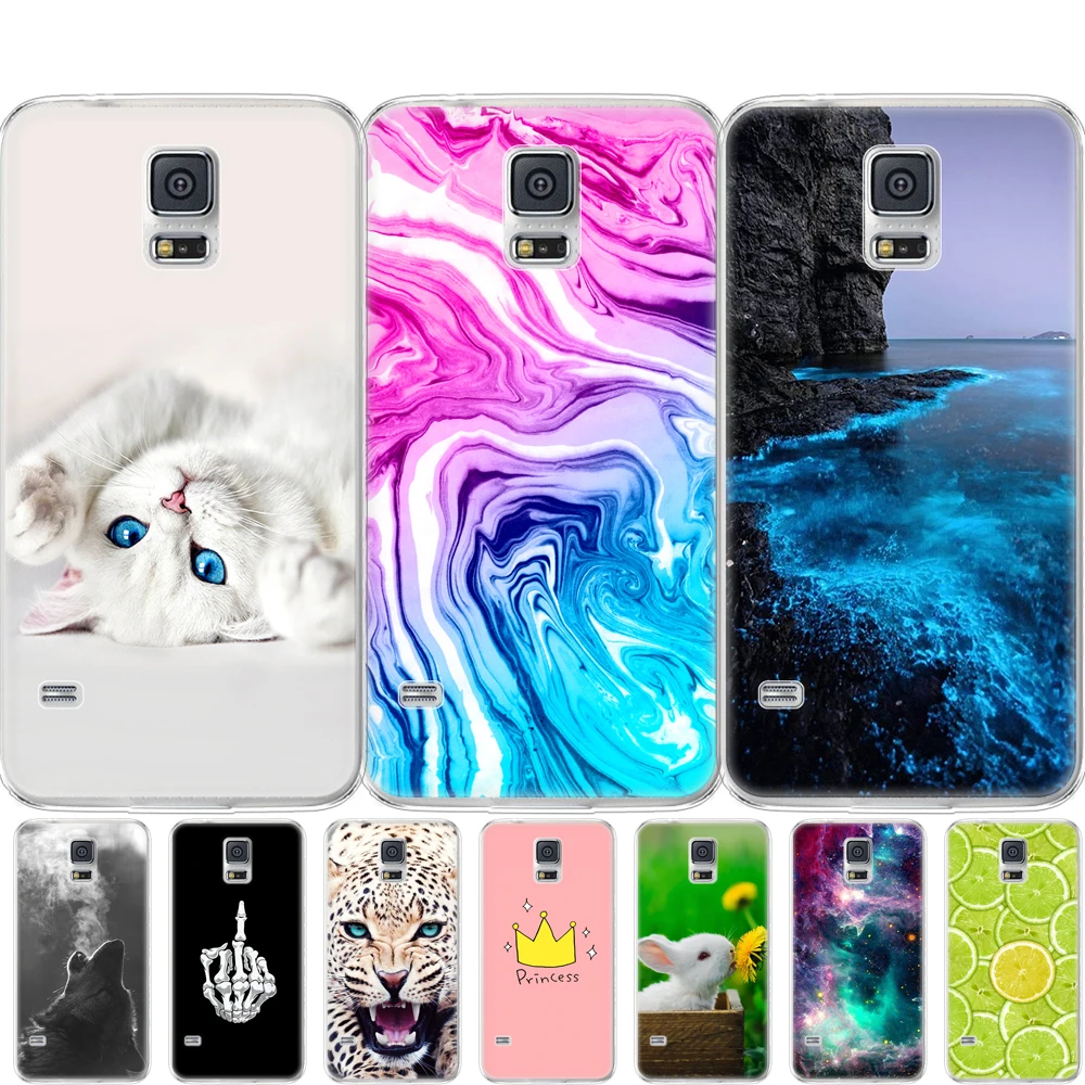 Чехол для Samsung Galaxy S5 силиконовый чехол телефона Neo мягкий ТПУ i9600 SM-G900F | Мобильные