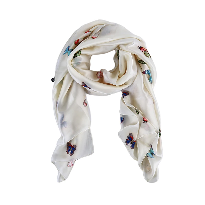 

Fashion Women Boho Floral Long Scarf Silk Neck Causal Wrap Lady Beach Shawl Large Soft Scarves One Size For Girls