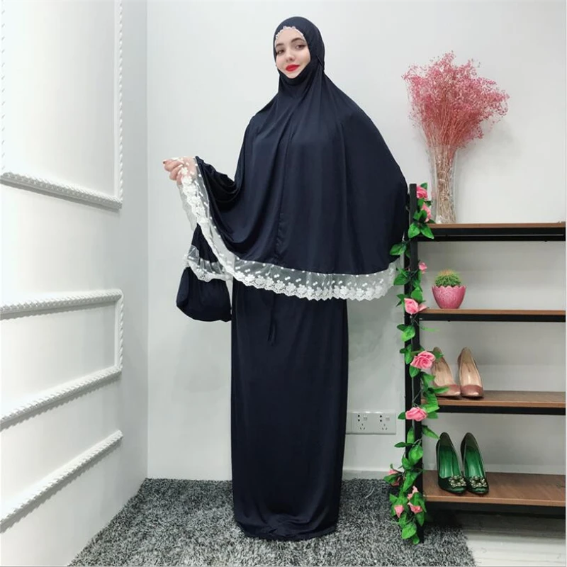 Красивое мусульманское женское платье для поклонения абайя с хиджабом скромная