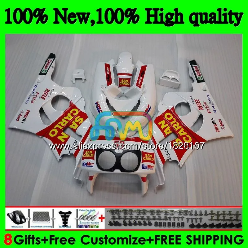 

NC23 Набор для HONDA CBR400 CBR400RR 88 89 90 91 92 Красный Белый 93 90BS.10 CBR 400 RR 400RR 1988 1989 1989 1990 1991 1992 1993 обтекатель