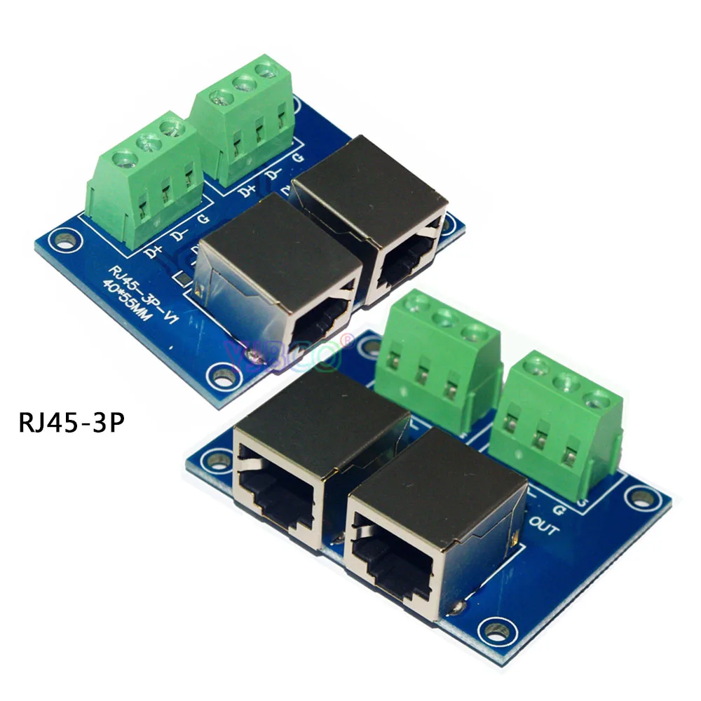 Wholesale terminal adapter 5 core XLR to 3 RJ45-3P ADDR2 XLR5-3P USE for CH LED dmx512 dimmer led decoder  Лампы и