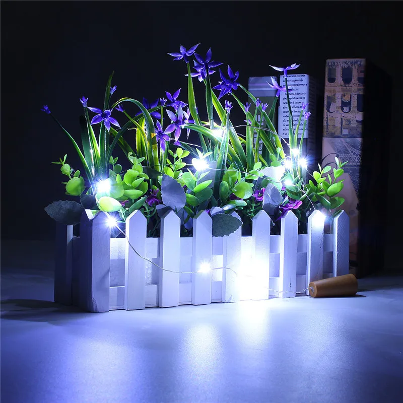 Светодиодная гирлянда из медной проволоки 2 м | Лампы и освещение