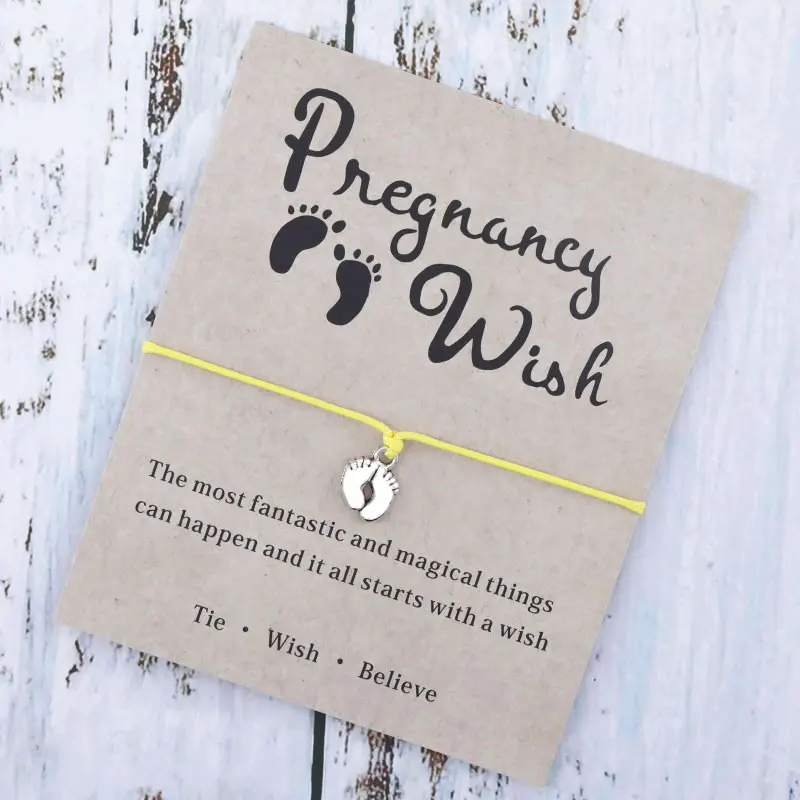 Беременность браслет желаний следы Шарм браслет «MUMMY» пожелания Беременность поздравления свадебной Беременность орнамент