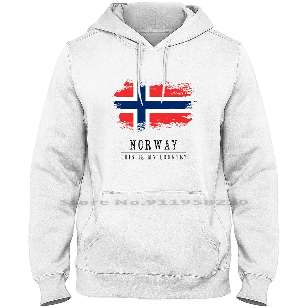 

This Is My Country - Norway Hoodie Sweater 6XL Big Size Cotton Country Norway Stars Count This Love Live Flag Way Try Red No